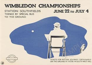 Wimbledon 1936 Umpire tennis Poster