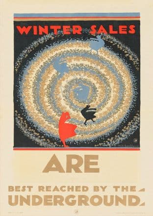 Winter sales 1922 Edward McKnight Kauffer Underground