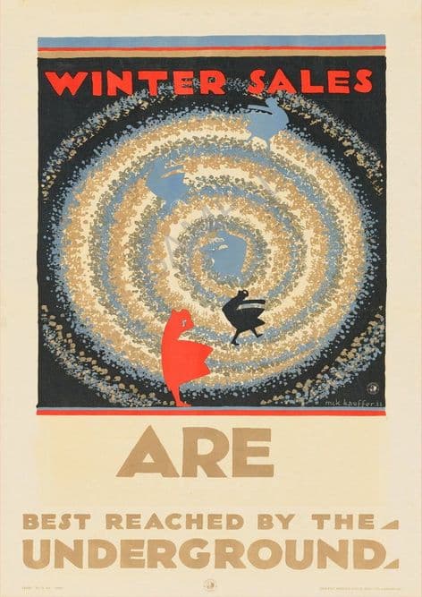Winter sales 1922 Edward McKnight Kauffer Underground