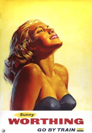 Worthing Sussex Girl on Beach