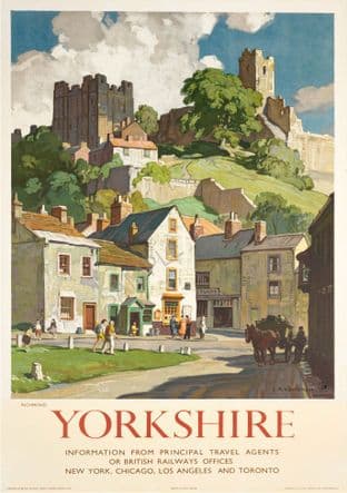 Yorkshire, Richmond, Town and Castle BR
