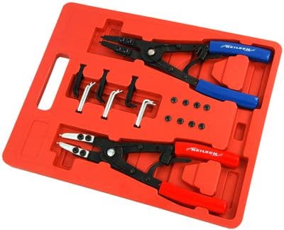 10" Internal & External Circlip Snap Plier Ring Set Garage Pliers 250Cm