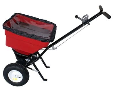 100Lb Multi Use Push Along Spreader For Salt Grit Seed Fertiliser
