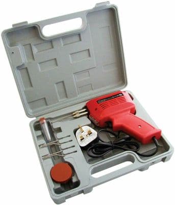 100W Electric Soldering Iron Solder Gun Kit + 3 Tips + Case 100 Watt 240V