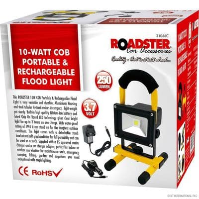10W Cob Led Rechargeable Cordless Portable Work Site Flood Light