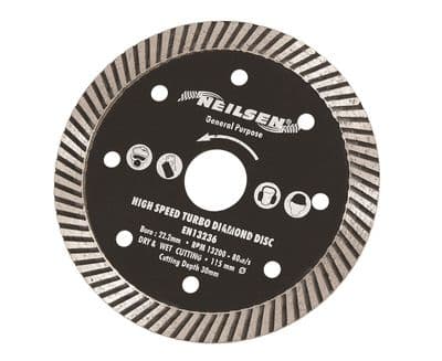115mm 4.5'' Turbo Diamond Tile Cutting Blade
