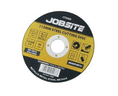115mm Steel Metal Cutting Discs - 50Pc In Tin