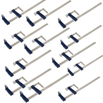 12 X Brick Profile F Type Clamps 50mm X 300mm Adjustable Woodworking Clamp