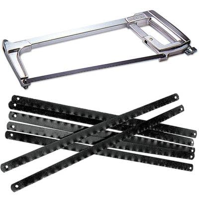 12" 300mm Hd Durable Professional Hacksaw + 12 Blades Hack Saw 24Tpi