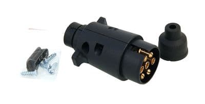 12N 7 Pin Plastic Trailer Plug For Lights On Caravan, Horse Box & Boat 12 Volt