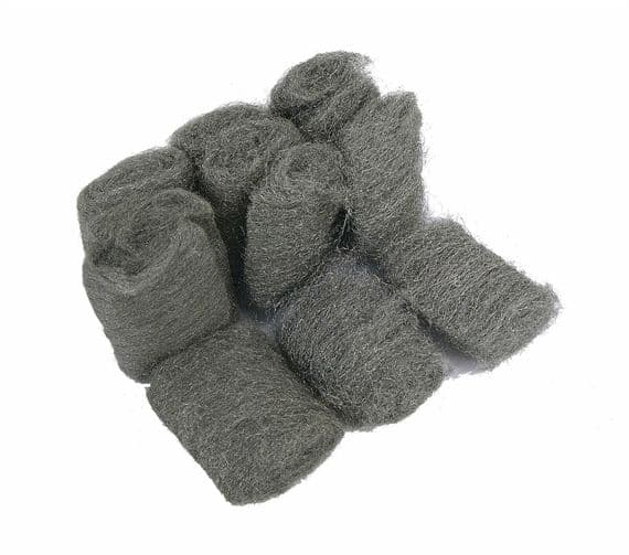 12Pc Mixed Steel Wire Wool Coarse, Medium & Fine