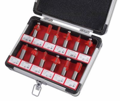 12Pc Tct Router Bit Cutter Set 1/2" Shank