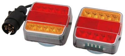 12V Led Magnetic Trailer Light Set 7 Pin Plug With 7.5M Cable