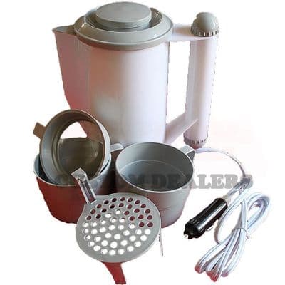 12V Travel Kettle 700Ml Portable Kettle Cigarette Socket Car Van Caravan Truck