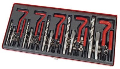 131 Piece Heli Coil Type Thread Repair Kit - M5 M6 M8 M10 M12
