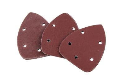 140mm Palm Sander Mouse Detail Pads - Triangle Sheets 40 80 120 Grit