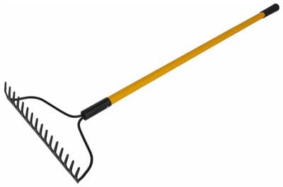 1430mm Length 16 Teeth Bow Rake With Fibreglass Handle
