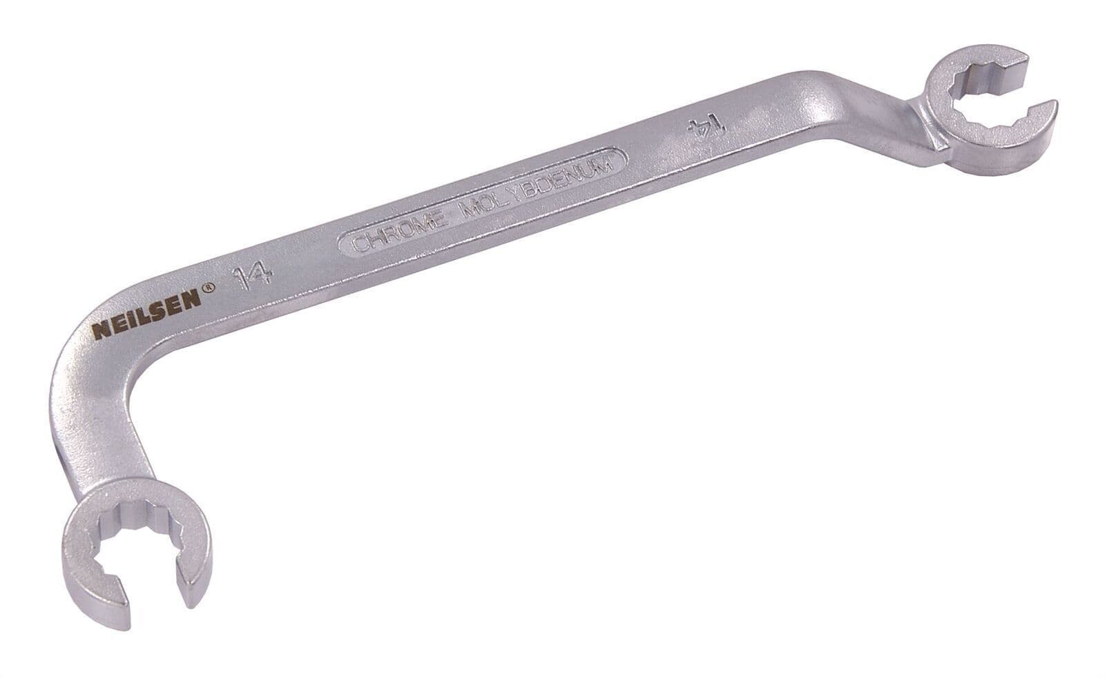 14mm Injector Spanner Wrench Cranked Flare Nut Ring Double Hex