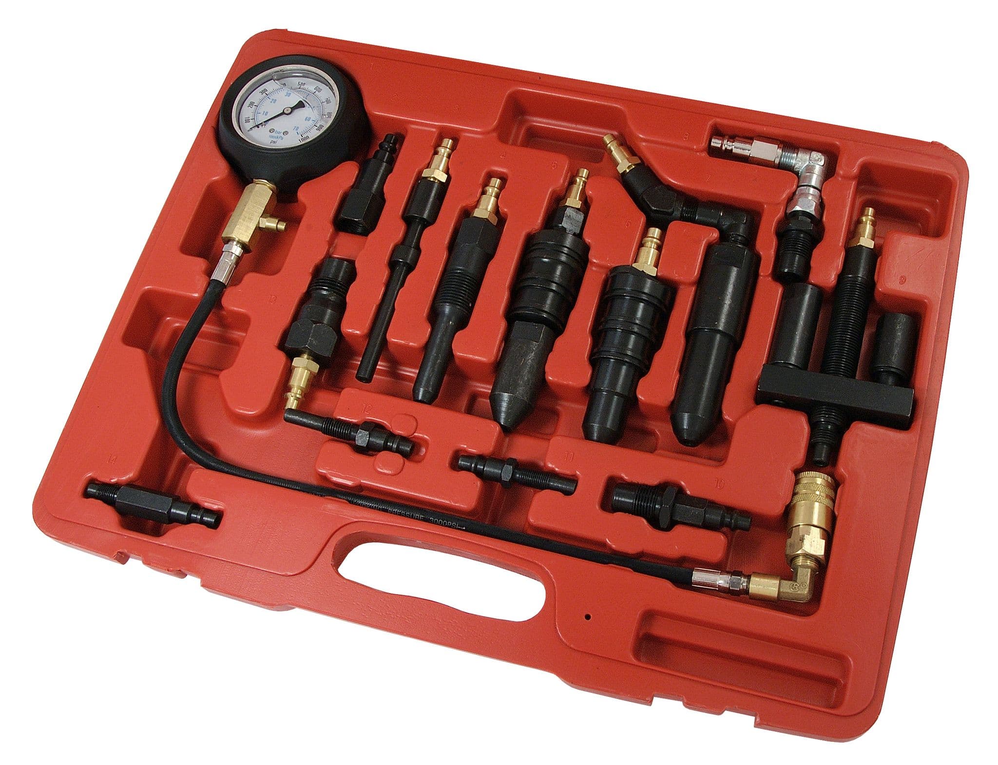 14Pcs Diesel Engine Compression Tester Kit Tool Set Universal
