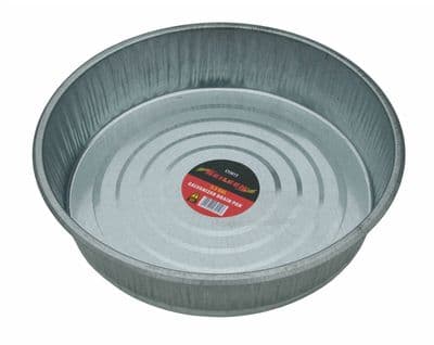 15 Litre Heavy Duty Galvanised Metal Oil Drain Pan 40Cm