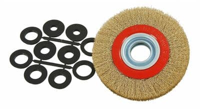 150mm Brass Wire Wheel Brush For Bench Grinder Box Of 5