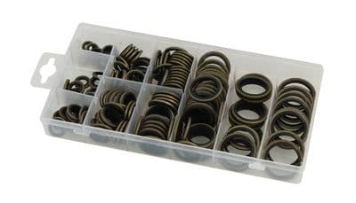 150Pc Bonded Seal Oil Drain Plug Gasket Seal Set Assortment Of M6 & M24