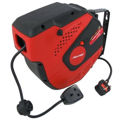 15M Wall Mount Retractable Cable Reel System Extension Power Lead