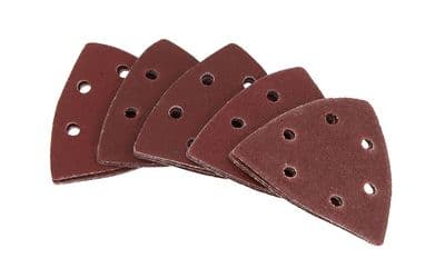 15Pc Delta Detail Sanding Pad Sheets Triangle - 60, 80, 120, 180, 240 Grit