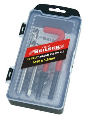15Pc Thread Repair Set - M10 X 1.5 X 13.5mm