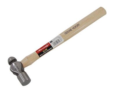 16Oz Ball Pein Hammer With A Hickory Wooden Handle