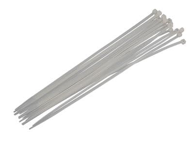 16Pc Cable Zip Ties - 4.8 X 300mm - White