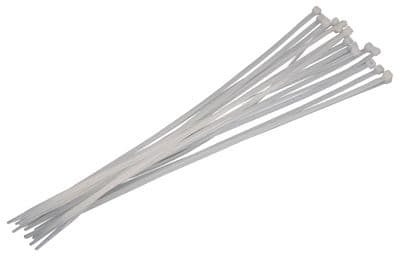 16Pc Cable Zip Ties - 4.8 X 360mm - White