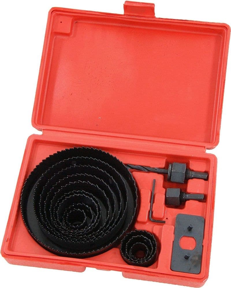16Pc Hole Saw Cutter Set Kit 1964mm Wood Metal Alloys