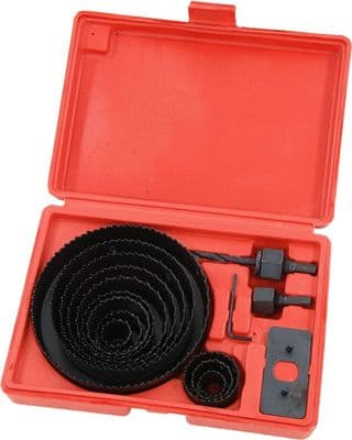 16Pc Hole Saw Cutter Set Kit 19-64mm Wood Metal Alloys