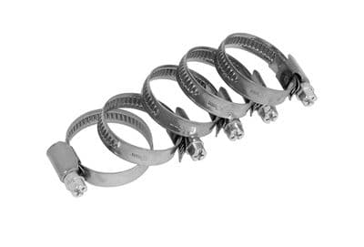 18 - 32 mm Jubilee Hose Clip Clamps Mild Steel Zinc- 5Pc