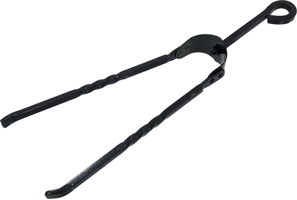 18" Black Coal Tongs