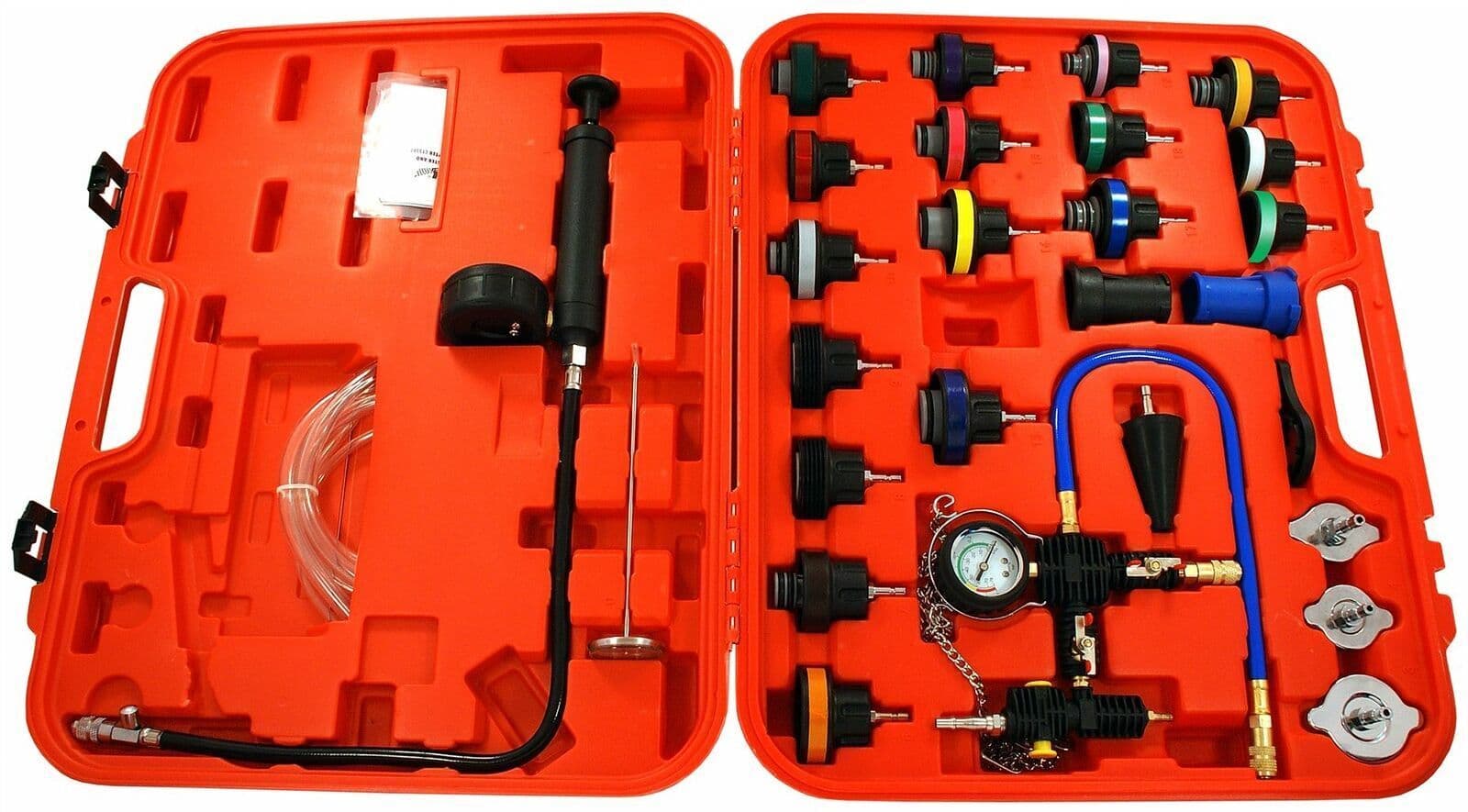18 Pcs Radiator Pressure Tester Kit Cooling System Test Detector Set Tool