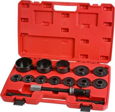 19Pc Front Wheel Drive Bearing Puller Press Removal Installation Tool Kit Set