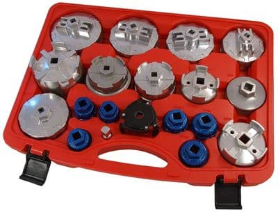 19Pc Oil Filter Wrench Set For Cartridge Type Filters - Volkswagen, Mercedes Etc
