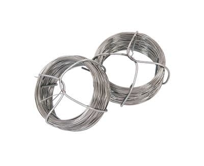 2 X 40M Galvanised Garden Gardening Wire Heavy Duty Rust Proof Plant Tie