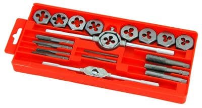 20Pc Tap And Die Kit Set Metric - M3-M12