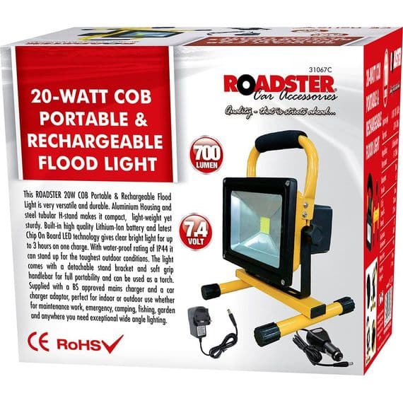 20W Cob Led Rechargeable Cordless Flood Light