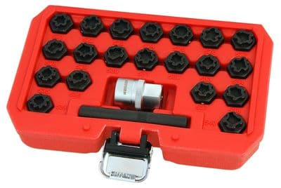 22Pc Vw Vag Locking Wheel Nut Key Socket Beetle Passat Tiguan Golf Gti 2006 - 11