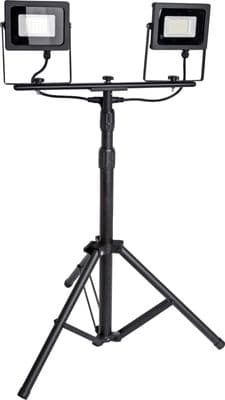 240V Twin Led Flood Light Lamp With A Tripod Stand For Work Site & Emergency Use