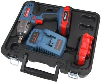 24V Li-Ion Cordless Impact Wrench Gun 1/2 Inch Drive Lithium Batteries