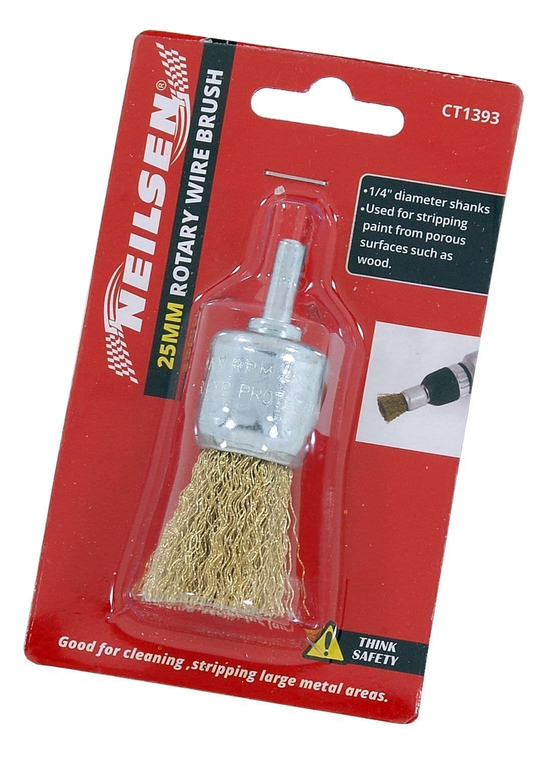 25mm Rotary Brass Steel Wire Brush Crimp Cup Set Wheel For Drill