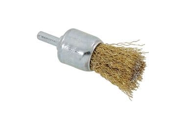 25mm Rotary Brass Steel Wire Brush Crimp Cup Set Wheel For Drill