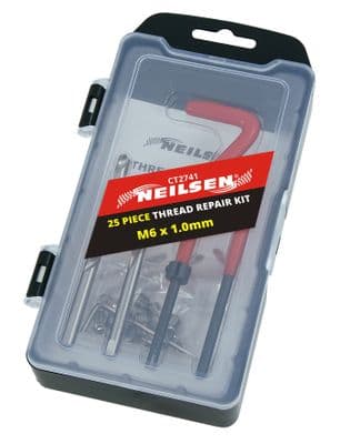 25Pc Thread Repair Set - M6 X 1.0 X 8.0mm