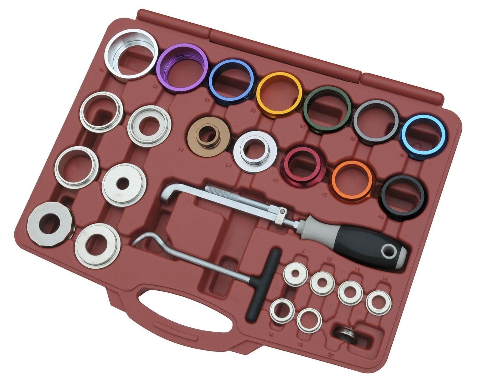 26Pcs Camshaft Crankshaft Oil Seal Bearing Remover Installer Rings Tool Kit