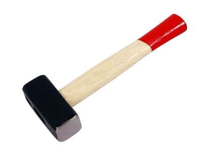 2Lb Heavy Duty Club Lump Hammer 1Kgsteel Head Strong Wooden Handle Builders